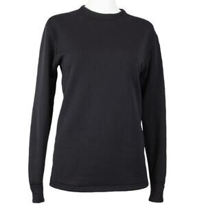 POLARTEC Black Long Sleeve Insulated Winter Performance Base Layer ~ Size LARGE